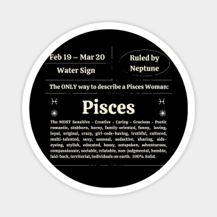 Pisces Women Personality Traits Magnet